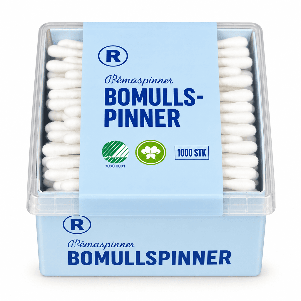 Bomullspinner 200stk Prima