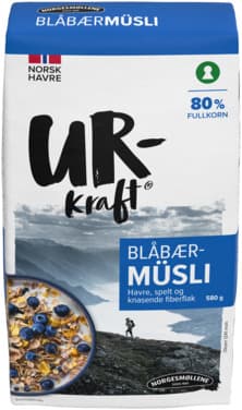 Müsli Blåbær 580g Urkraft