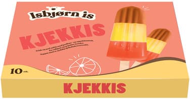 Kjekkis 10stk Isbjørn Is 650 ml