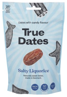 True Dates Salty Liquorice 100g