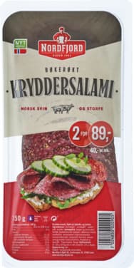 Kryddersalami Oppskåret 150g Nordfjord