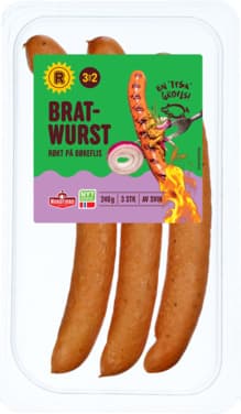Grov Bratwurst 240g Stabburet