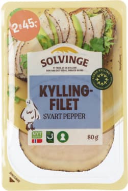 Kyllingfilet Svart Pepper 80g Solvinge