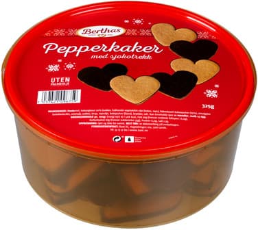 Pepperkaker med Sjokotrekk 325g Berthas