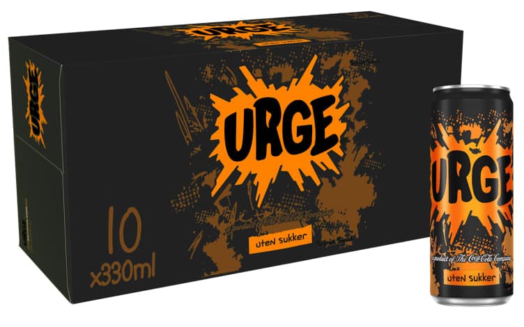 Urge Citrus u/Sukker 0,33lx10 boks 3300 ml