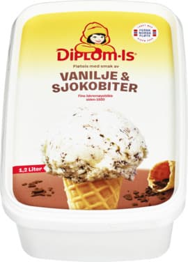 Diplom-Is Vanilje&Sjokobiter 1,2l