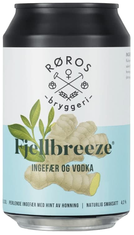 Fjellbreeze Ingefær 330ml Røros bryggeri boks