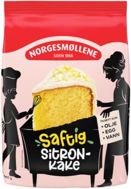 Saftig Sitronkake 440g Norgesmøllene
