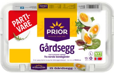 Egg 15 L Gårdsegg Frittgående 63-73g 15 stk
