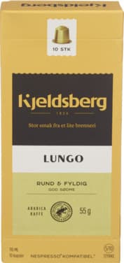 Kjeldsberg Kaffekapsler Lungo 55g