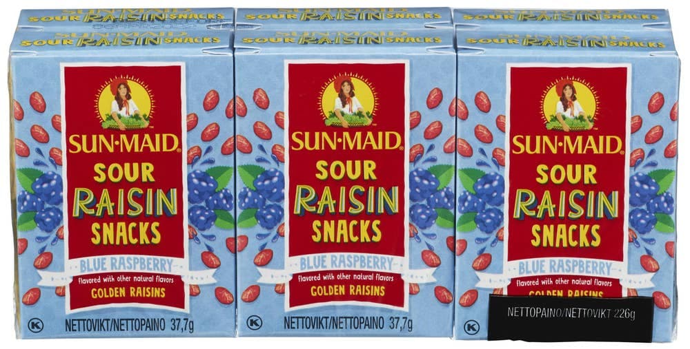 Sour Blue Rasberry 6 pk 6 x 37,7g, 262,2 g