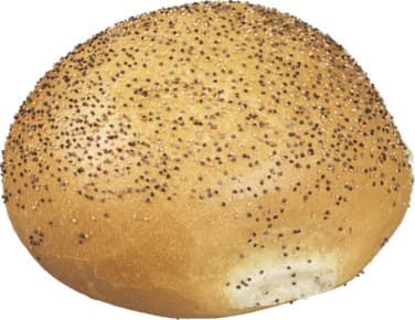 Rundstykke Fint med Valmuefrø 50g Baker Marcussens