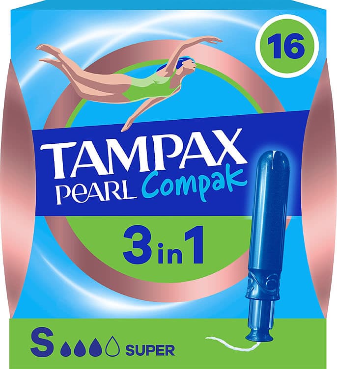 Tampax Compak Pearl Super 16stk