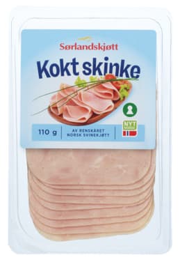 Kokt Skinke Firkantet 110g Sørlandskjøtt