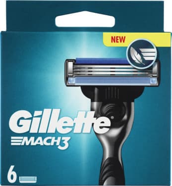 Gillette Barberblad Mach3 6stk 6 piece