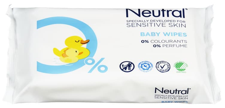 Neutral Baby Våtserviett u/Parfyme 63stk