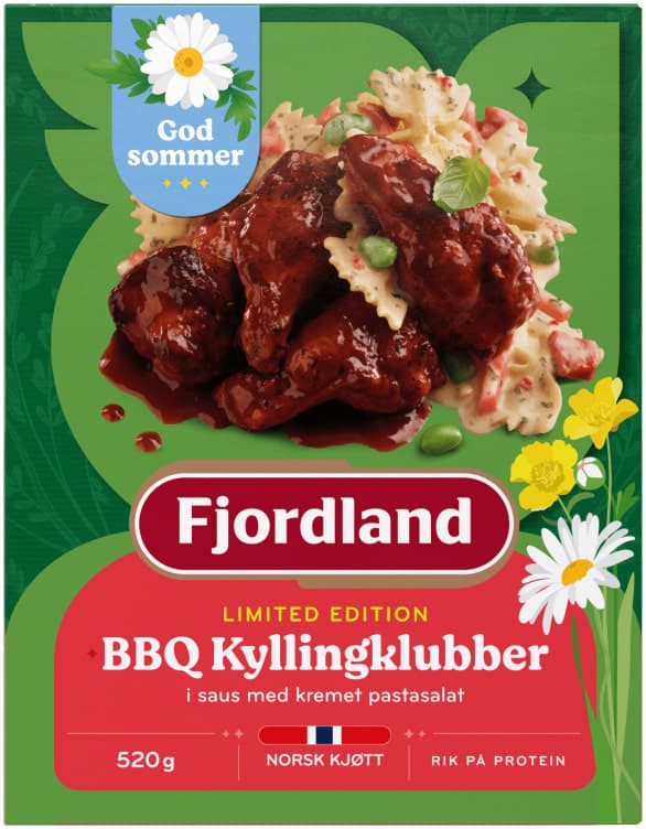 Bbq Kyllingklubber m/Kremet Pastasalat 520g