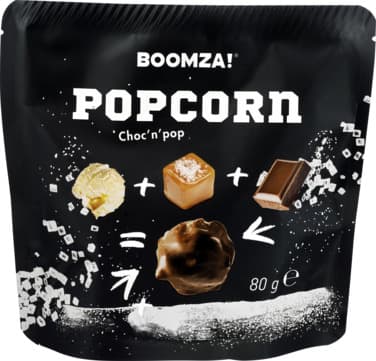 Popcorn Salt Karamell&Sjokolade 80g Boomza