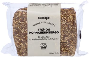 Frø-/Kornknekkebrød 320g Coop