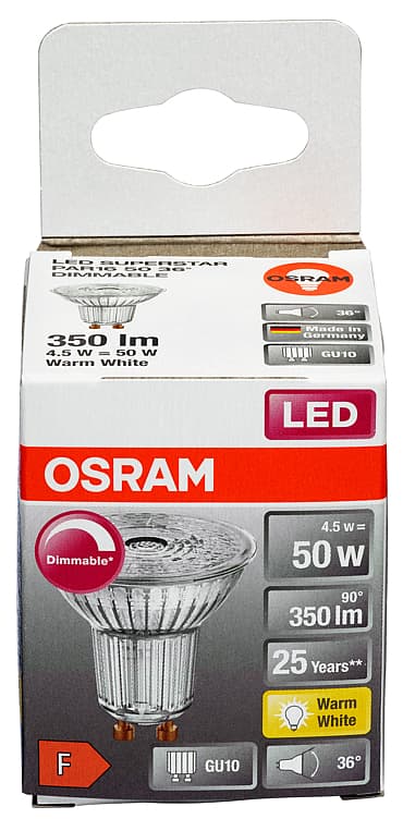 Lyspære Led Spot Par16 50 Dim Gu10 Osram