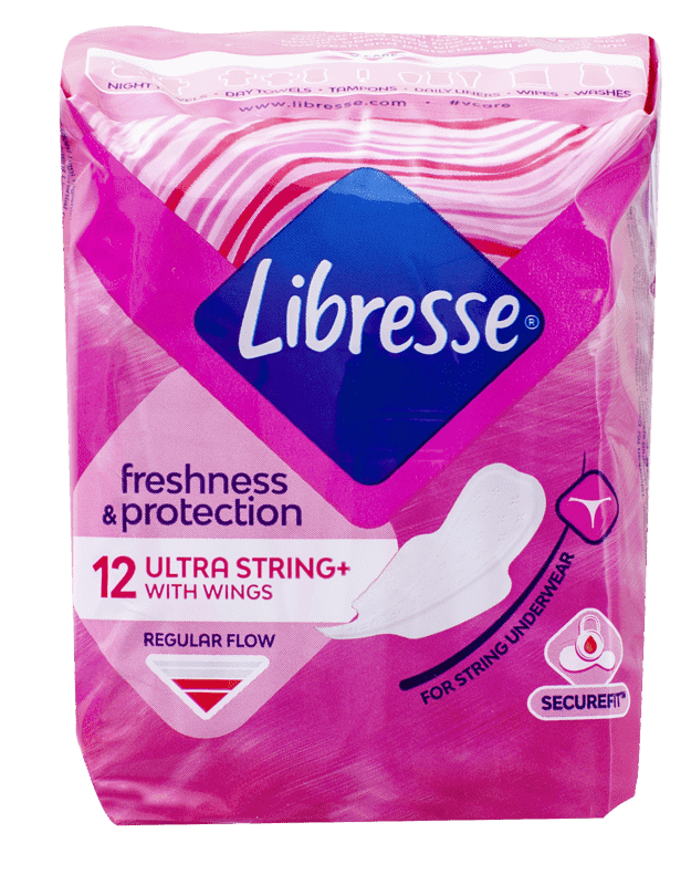 Libresse Bind Ultra Thin String med Vinger 12stk