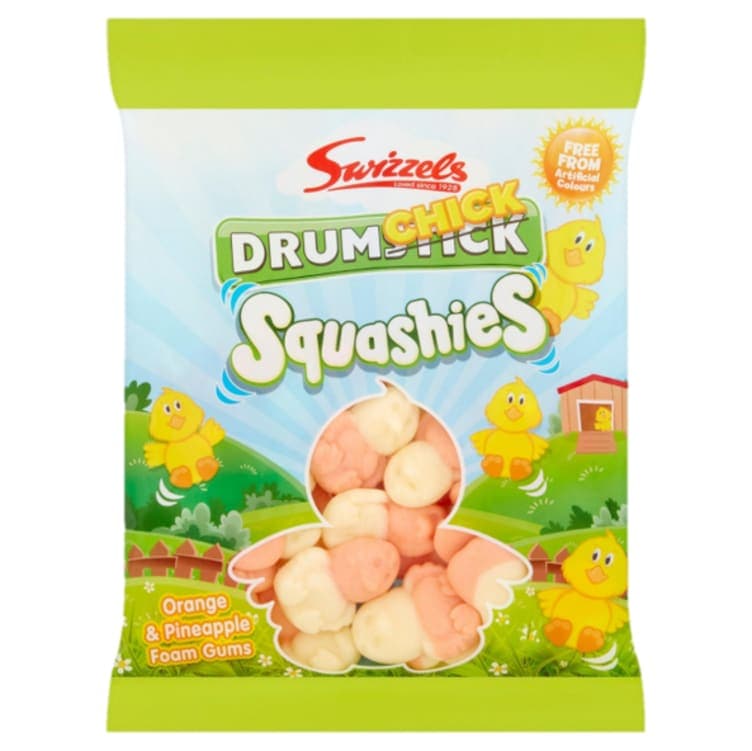 Drumchick Squashies Appelsin og Ananas 160g Swizzels