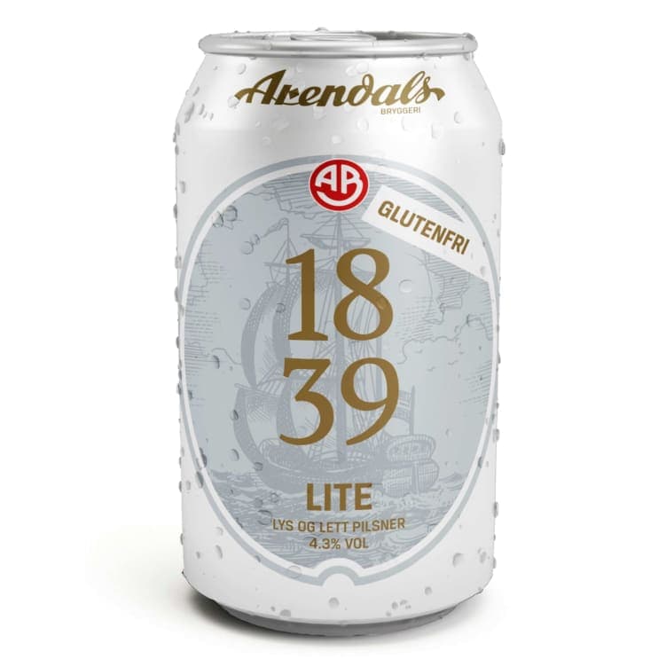 Arendals 1839 Lite glutenfri 0,33l boks