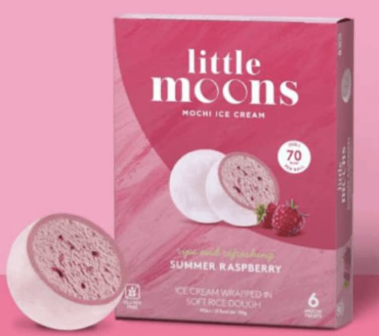 Little Moons 6pk med Bringebæriskrem 192g