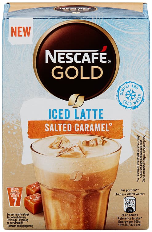 Iced Latte Salted Caramel 7pos Nescafe Gold