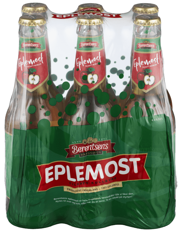 Berentsens Eplemost med Kullsyre 6stk x 0,33l