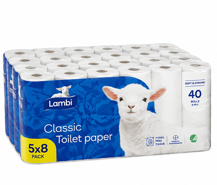 Lambi Classic Toalettpapir 40stk Partivare