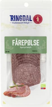 Skivet Fårepølse 100g Ringdal