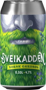 Sveikadden Norsk Gardsøl 330ml Bygland Bryggeri boks