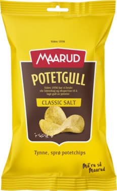 Potetgull Classic Salt 40g Maarud