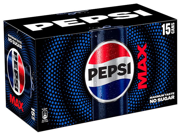 Pepsi Max 15x0,33l boks 4950 ml