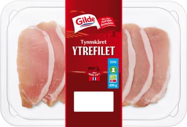 Tynnskåret Ytrefilet Svin 400g Gilde
