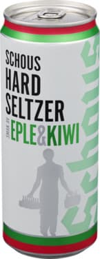 Schous Hard Seltzer Eple Kiwi 330ml