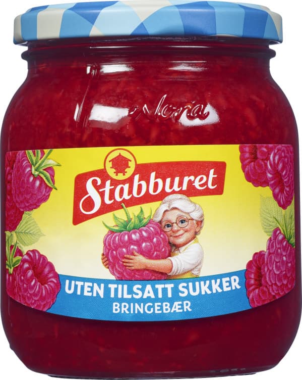 Bringebærsyltetøy u/Sukker 380g Stabburet