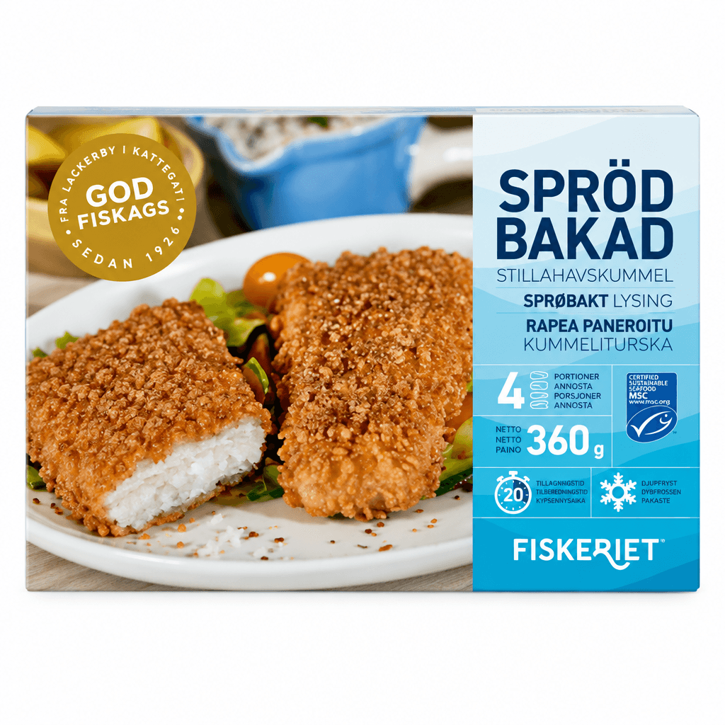 Sprøbakt Lysing 360g Fiskeriet