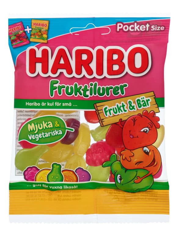 Fruktilurer Frukt & Bær 80g Haribo