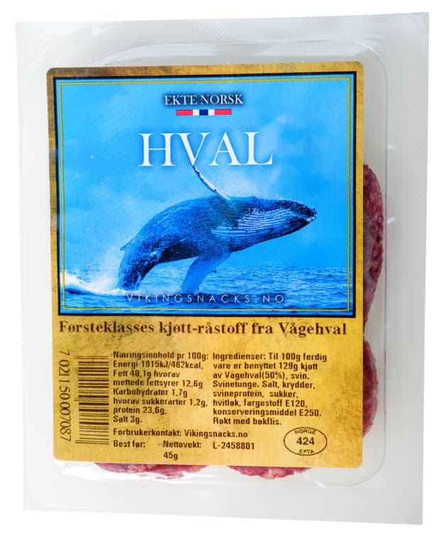 Hvalpølse 45g Vikingsnacks