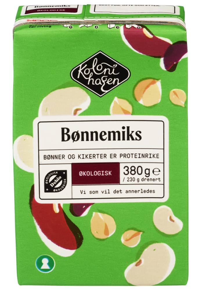 Bønnemiks Økologisk 380g Kolonihagen