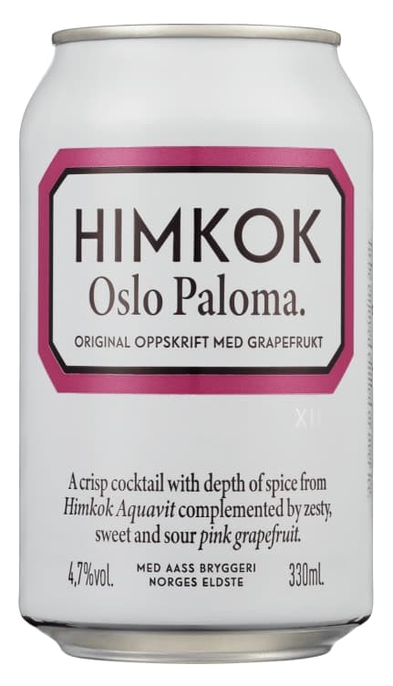 Aass Himkok Oslo Paloma Grapefrukt 330ml boks