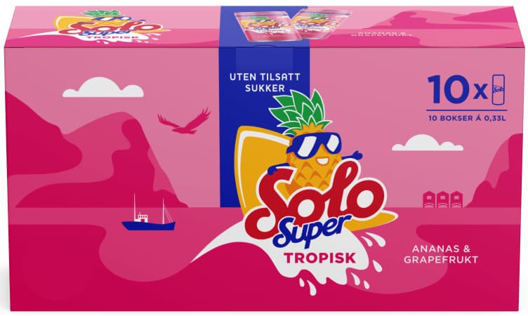 Solo Super Tropisk 10x0,33l boks 3300 ml